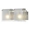 Z-Lite Zephyr 2 Light Vanity, Brushed Nickel & Clear Beveled, Frosted 169-2V-BN - alternate 1